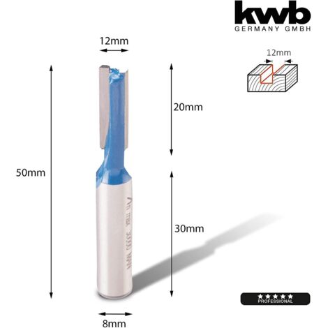 Punta kwb 754520 HSS 12 mm tagliente