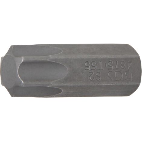 Punta longitud 30 mm entrada 10 mm (3/8") perfil en T (para Torx) T55
