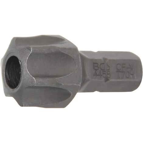 Punta  longitud 30 mm  entrada 8 mm (5/16")  perfil en T (para Torx) con perforación T70