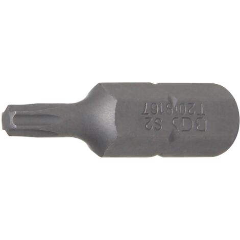 Punta  longitud 30 mm  entrada 8 mm (5/16")  perfil en T (para Torx) T20
