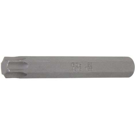 Punta  longitud 75 mm  entrada 10 mm (3/8")  perfil en T (para Torx) T55