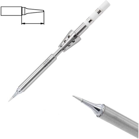 Punta para soldador TS-ILS, compatible con el kit de repuesto para soldador portátil TS101 de 65 W.