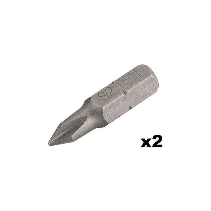 Punta per cacciavite Phillips n°1 (25mm) - 2 pezzi...
