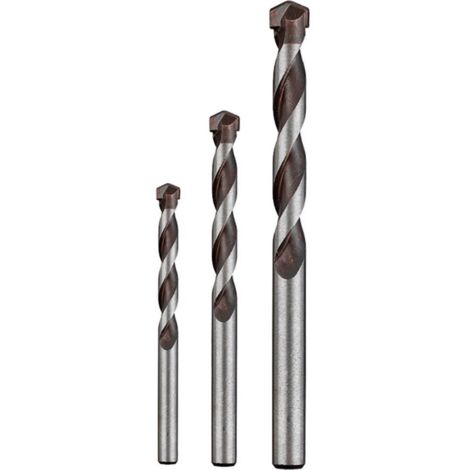Punta per calcestruzzo kwb kit 3 pezzi nero 5 6 8 mm