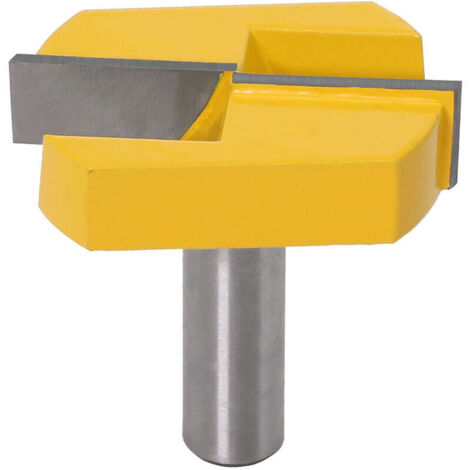 Punta per fresa da 8 mm, punta per piallatura di superfici per la pulizia del fondo, punta per fresa a T, base 8x57 mm, lama gialla