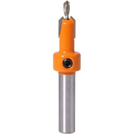 Punta per fresa per legno in acciaio rapido con gambo da 8 mm, set da 1/5 pezzi, set di punte a spirale per fresa per legno, 2,8 mm x 8 mm, molibdeno