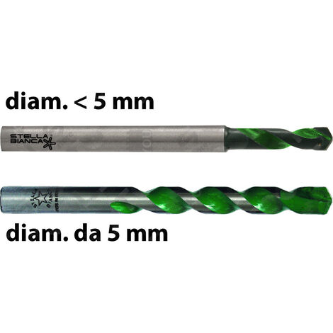 PUNTA PER GRANITO RETTIFICATA Ø6-8-10mm PUNTE PER MATERIALI EDILI MOLTO DURI, "Ø 8mm"