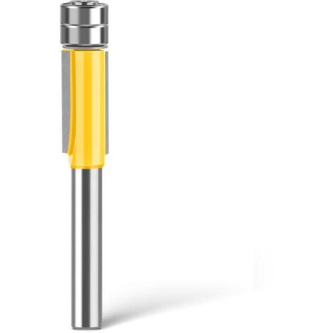 punta per rifilatura a filo con gambo da 6 mm, frese per scanalature, frese per rifilatura a filo con doppio cuscinetto sulla testa (diametro di taglio: 9,52 mm)