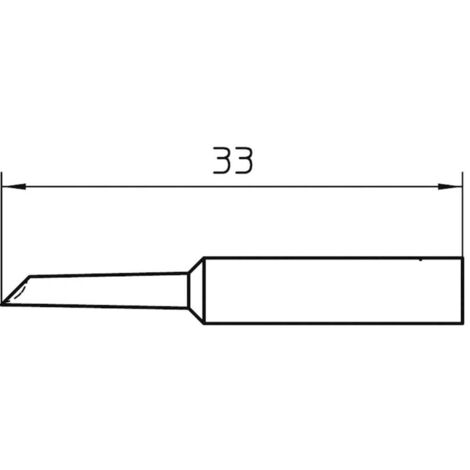 Punta per saldatura Weller XNT GW a bisello 2 mm argento