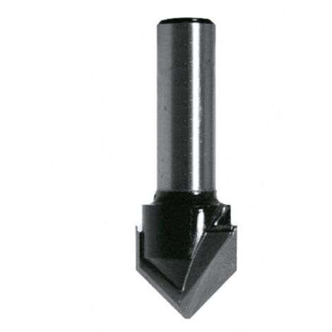 Punta per scanalatura a V 90° HM - Diam. 14 mm - L.U. 13 mm - Q. 8 mm - LEMAN - 4298.714.00
