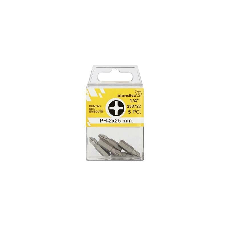

Talleres Mecanicos Bianditz S.l. - Punta Atornillar Philips 1/4 (5 Uds) Bianditz 4 X 32 Mm