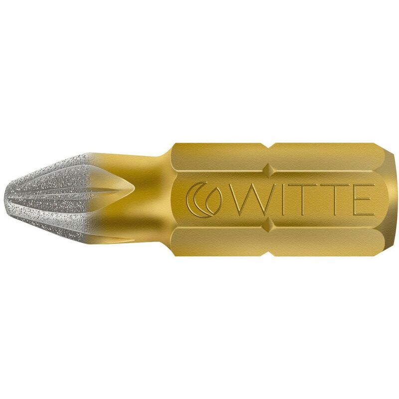 

WITTE 27612 - Punta Pozidriv DIAMOND guía 1/4' corta (PZ2x25)