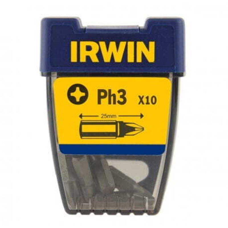 PUNTA IRWIN PH3 x 25 mm / 10 pezzi.