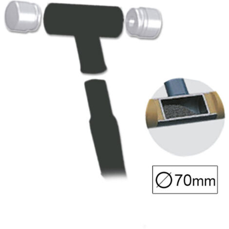 Punta recambio martillo nylon anti-rebote Ø 70mm JBM