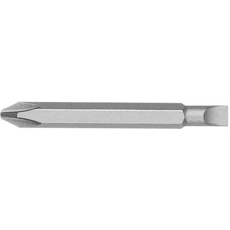 Punta reversible Plana / Phillips guía ¼" (PL45/PH1x60)  WITTE 29001