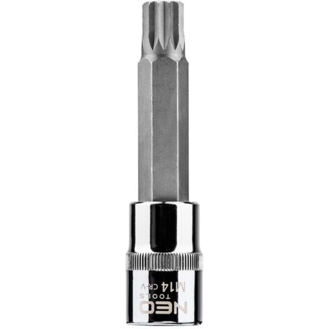 Punta spline neo 08-745 acciaio cromo vanadio 100 mm