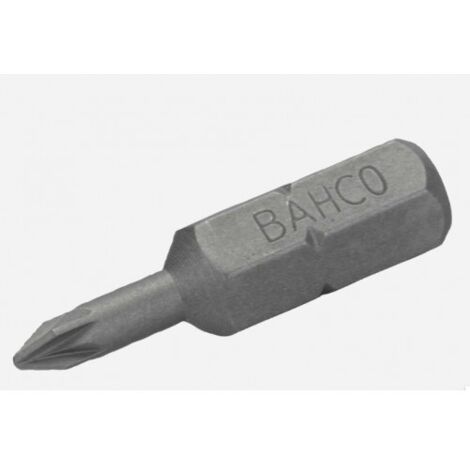PUNTA STANDAR 1/4" PARA TORNILLOS POZIDRIV PZ2 DE 25MM (UNIDAD) - BAHCO