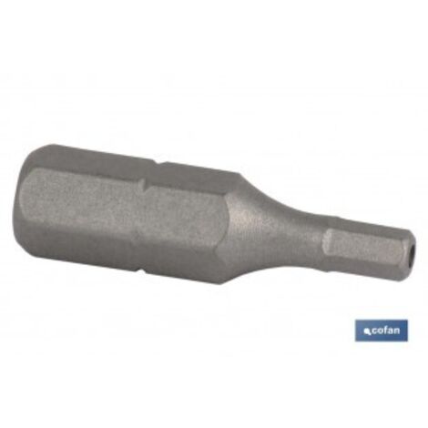 Punta.dest.hexag. inviolable 4 25mm.