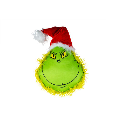 Puntale addobbo per albero di natale GRIN CH verde cappello rosso pupazzo h36 odia il natale