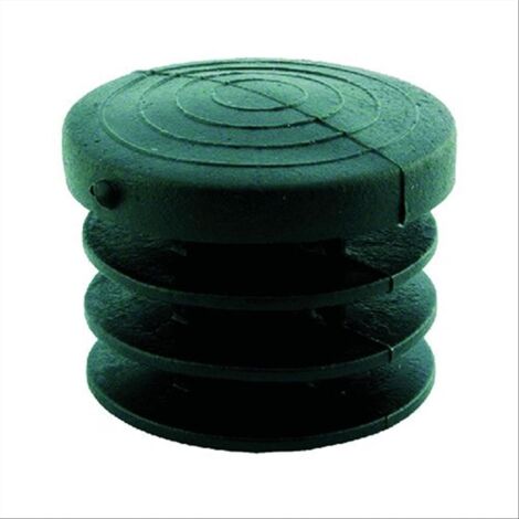 Puntale alettato color verde scuro in PVC -ø mm 20