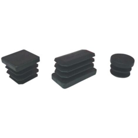 PUNTALE ALETTATO RETTANGOL 20X40 MM PLAST NERO