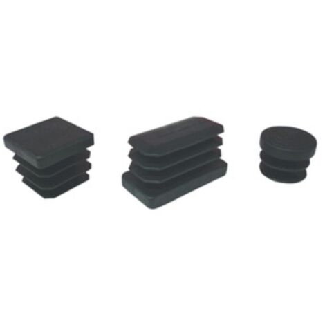 PUNTALE ALETTATO RETTANGOL 20X50 MM PLAST NERO