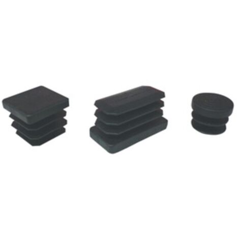 PUNTALE ALETTATO RETTANGOL 30X60 MM PLAST NERO