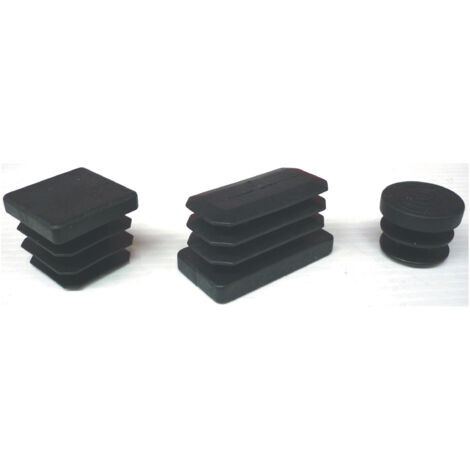 PUNTALE ALETTATO RETTANGOL 40X60 MM PLAST NERO- 50,0 pz