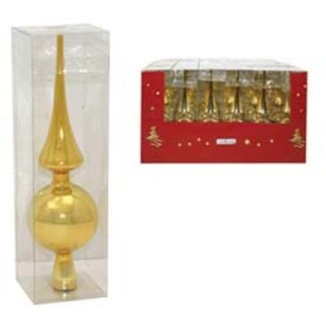 PUNTALE PER ALBERO DI NATALE CM.25 COLORE ORO