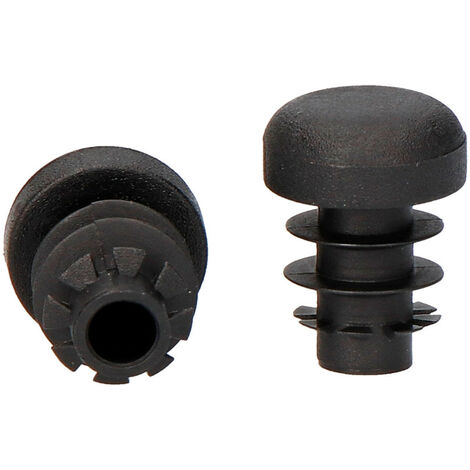 MM_UNVERIFIED_BRAND Puntale retrattile nero circolare ø16mm