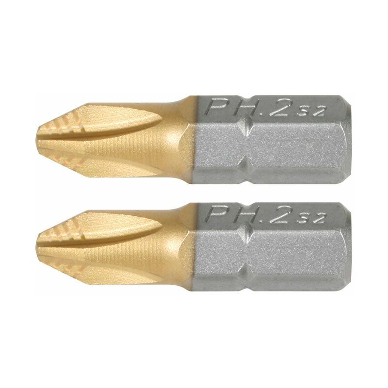 

Puntas 25Mm.Titanium Phillips Nº3 Jgo.2