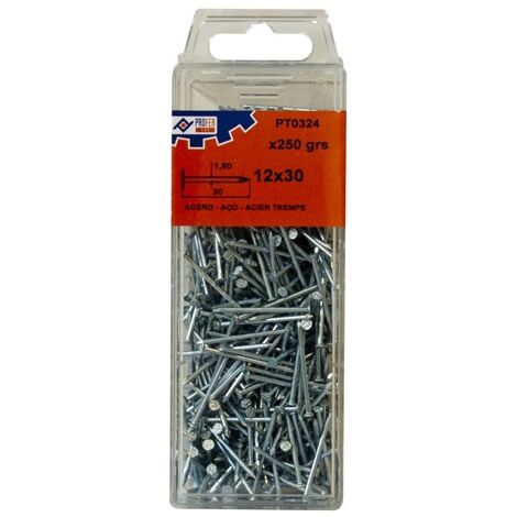 PUNTAS C/ PLANA PQ 250 GRS - 20X100 MM
