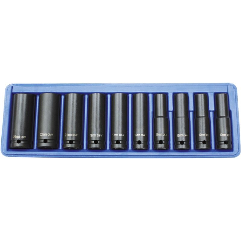 

Puntas de destornillador de impacto, versión profunda, 1/2 '', 10 piezas.