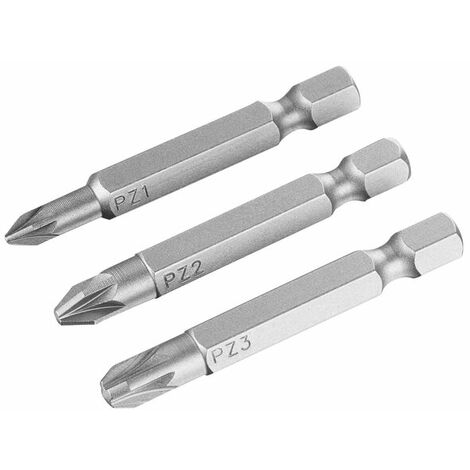 Puntas para atornillar Pz1, Pz2, Pz3 50mm Stanley STA61180-XJ