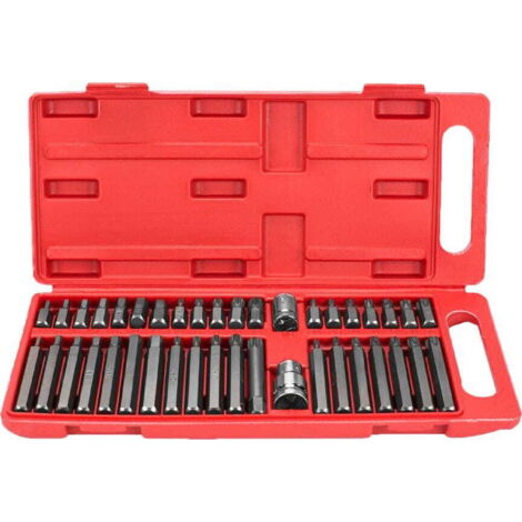 Puntas Torx 40 piezas, marca Silver, modelo profesional, ideales para trabajos de precisión, ajuste y reparación de tornillos Torx, alta durabilidad y rendimiento.