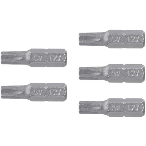 Puntas Torx T27 para destornillador - 25 mm - 5 puntas