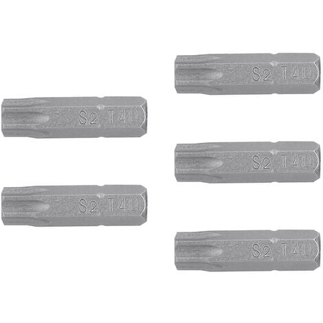 Puntas Torx T40 para destornillador - 25 mm - 5 puntas