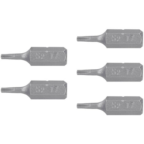 Puntas Torx T7 para destornillador - 25 mm - 5 puntas