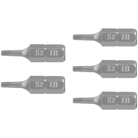 Puntas Torx T8 para destornillador - 25 mm - 5 puntas