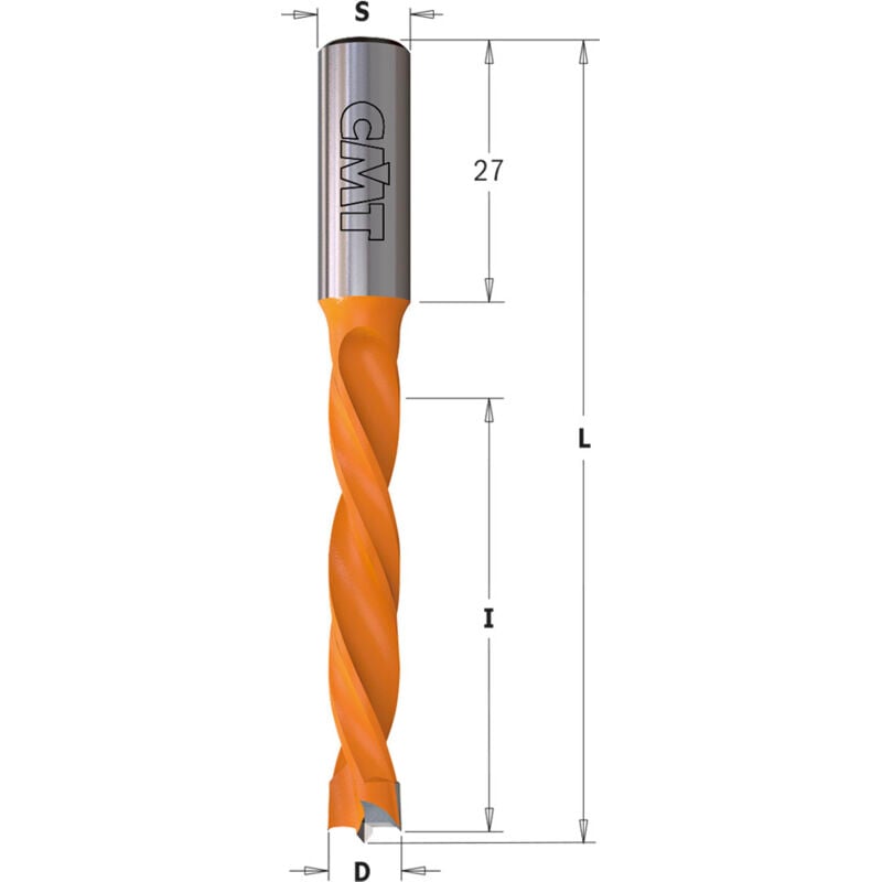 373.060.11 Punta Foratrice F/cieco Hw S=10x27 D=6x50x85 Dx