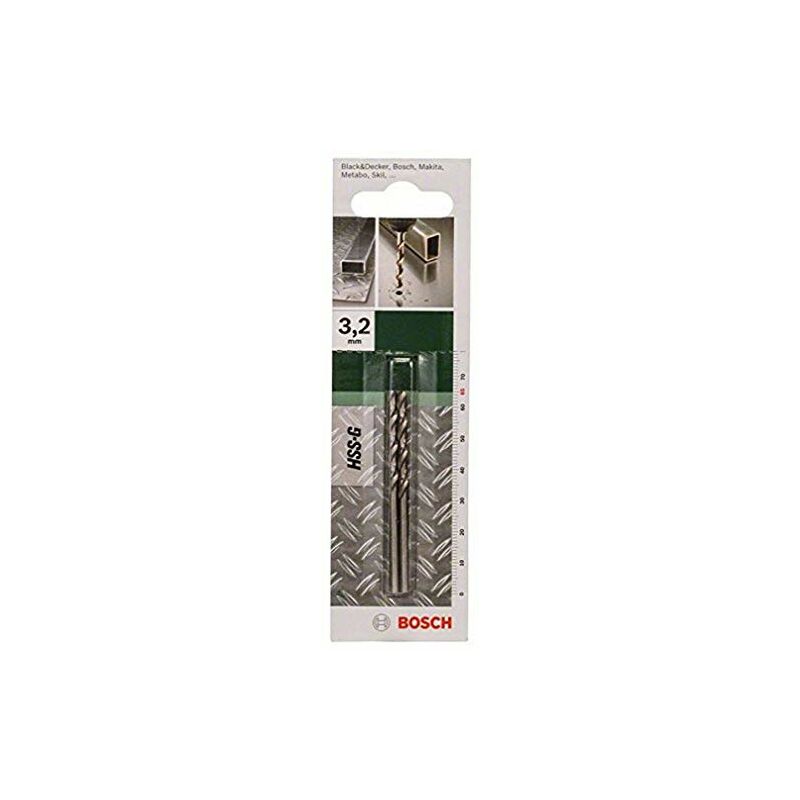 Bosch - 2609255039, Fai da te trapano metallo bit hss-g 3.2 x 36 x 65 (2)