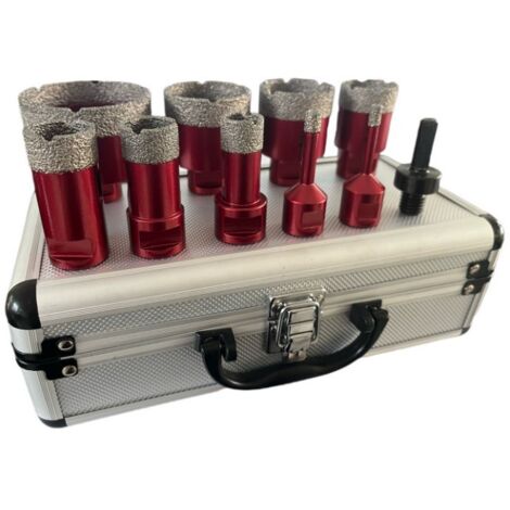 Punte da trapano diamantate brasate sotto vuoto con gambo esagonale M14 da 6+8+20+25+28+35+45+50+68 mm per porcellana, piastrelle, marmo, granito, pietra