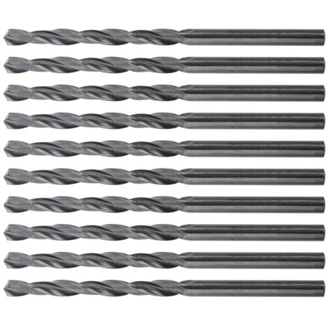 Punte da trapano in acciaio rapido HSS per metallo, 4,0 mm, 10 pezzi.
