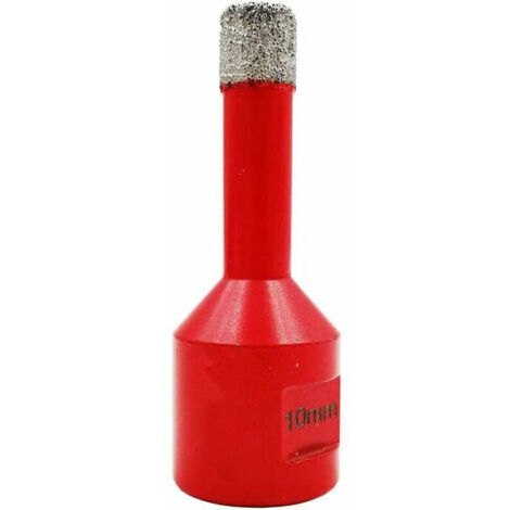 Punte diamantate da 10 mm con filettatura M14 per foratura a secco in piastrelle di porcellana, granito e marmo.