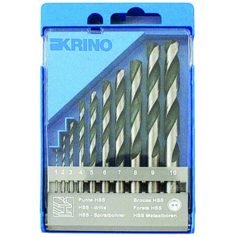PUNTE HSS-G RETTIFICATE IN SET DA 10 PEZZI KRINO