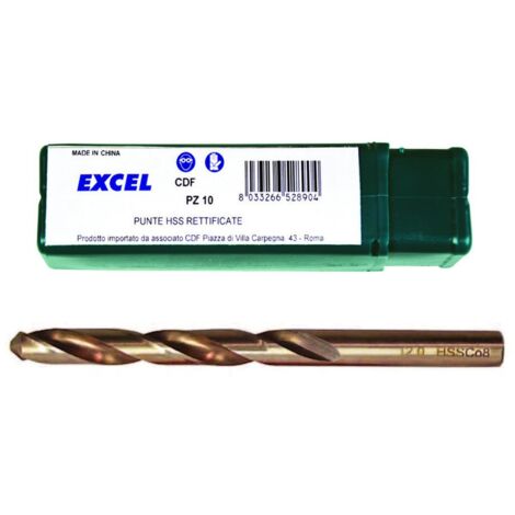 Punte Hss Rettificate Cobalto           - ø mm.5,5 - 10 pz
