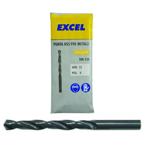 Punte HSS Rullate Per Ferro - ø 6,5 mm - 10 pz - EXCEL