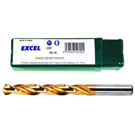 Punte HSS Titanio ø 12 mm - EXCEL - 5 pz