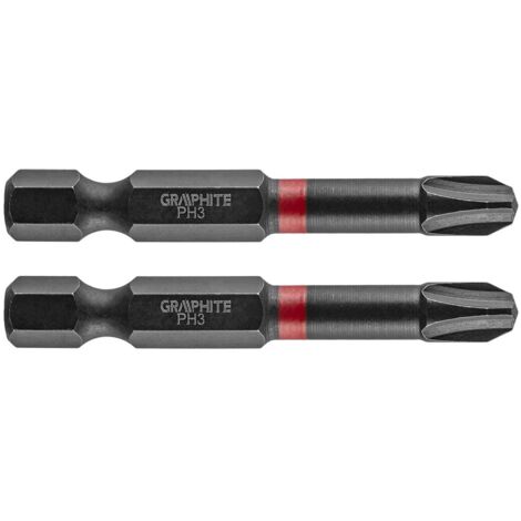 Punte per avvitatore Graphite ph3 50 mm 2 pezzi