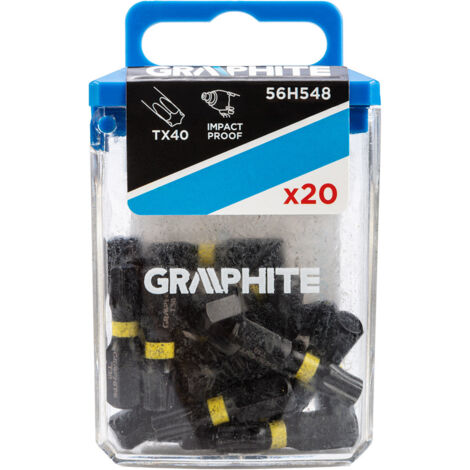Punte per avvitatore Graphite tx40 25 mm 20 pezzi
